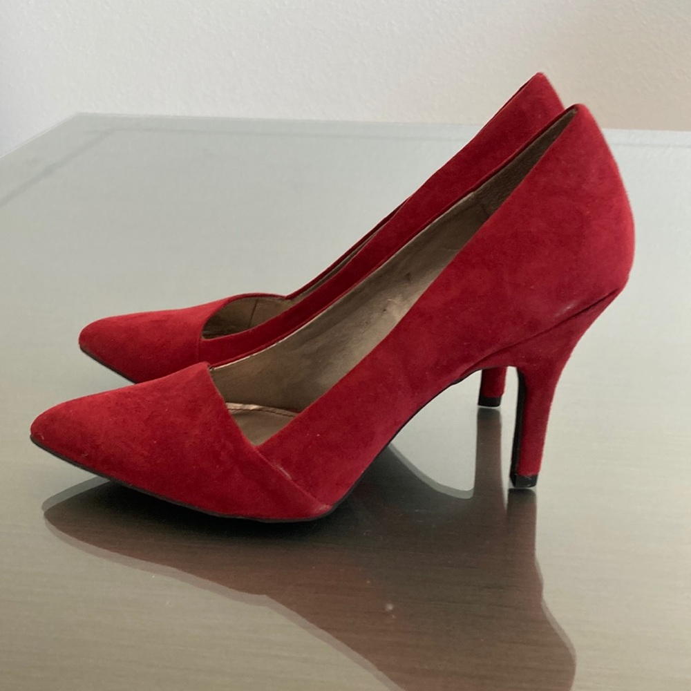 Women’s Red Suede Size 6.5 Shoes